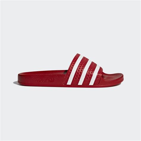 adidas slippers rood geenverzeinding|Rode adidas Slippers voor dames online kopen .